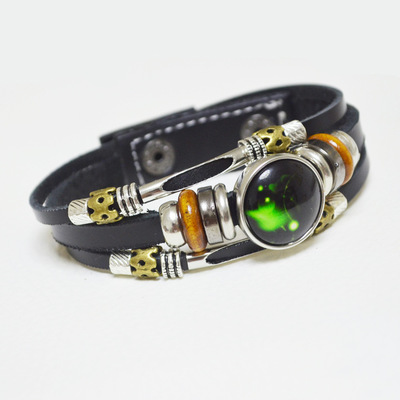 Noctilucent Zodiac Bracelet lovers Bracelet student Bracelet Korean Edition Retro Bracelet 8wuBcJY6iZ