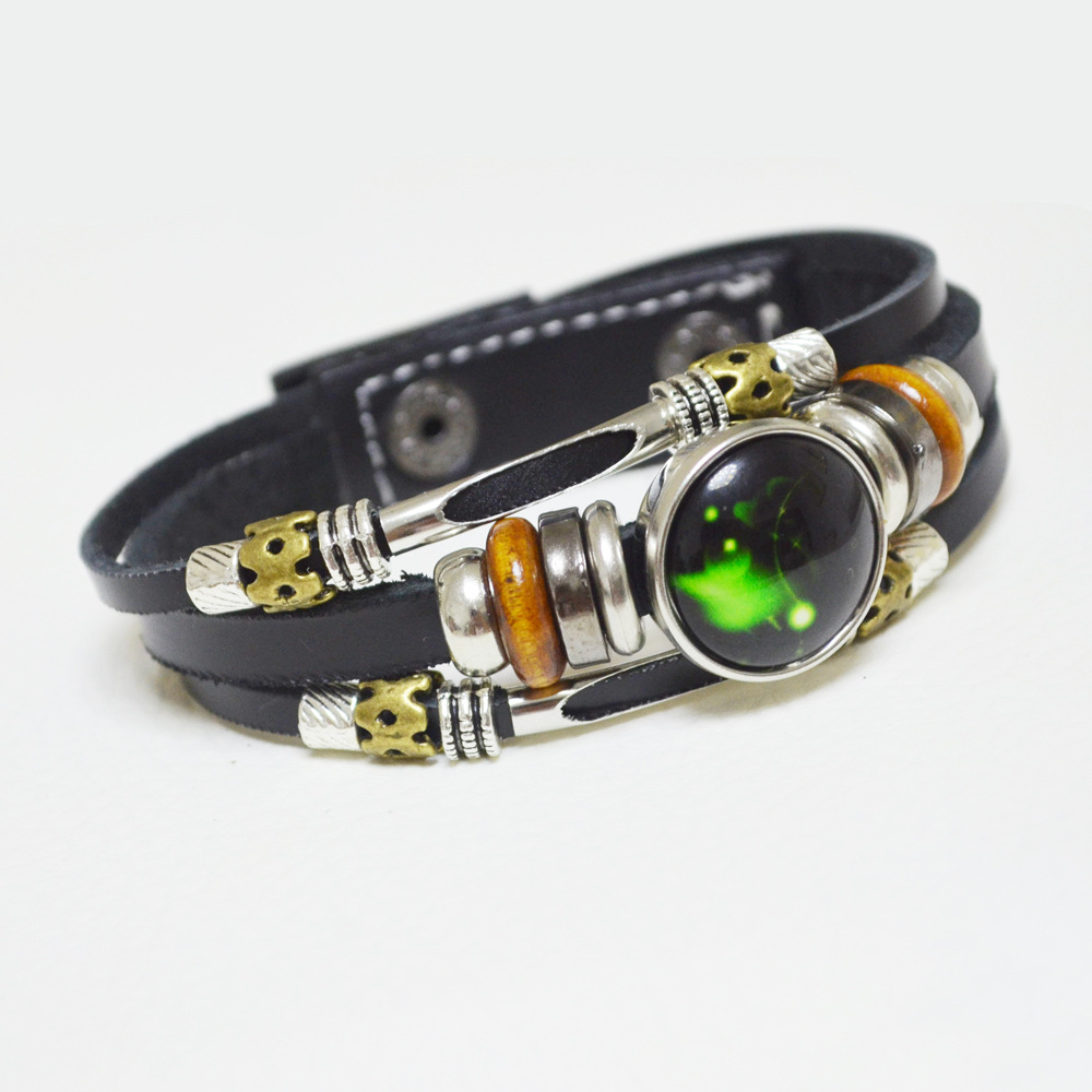 Noctilucent Zodiac Bracelet lovers Bracelet student Bracelet Korean Edition Retro Bracelet 8wuBcJY6iZ