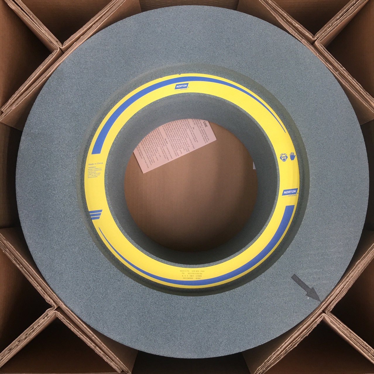 现货进口NORTON诺顿无心磨砂轮12机18机16机GC80M455*205*228.6