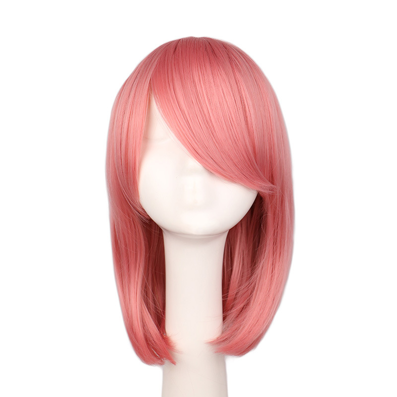 Cosplay Perruque/nouveau/anime Cos D'eau Perruque Bleu Cheveux Courts Msn Coréen Style Visage Coupe Longue Vague Croix-frontière display picture 6