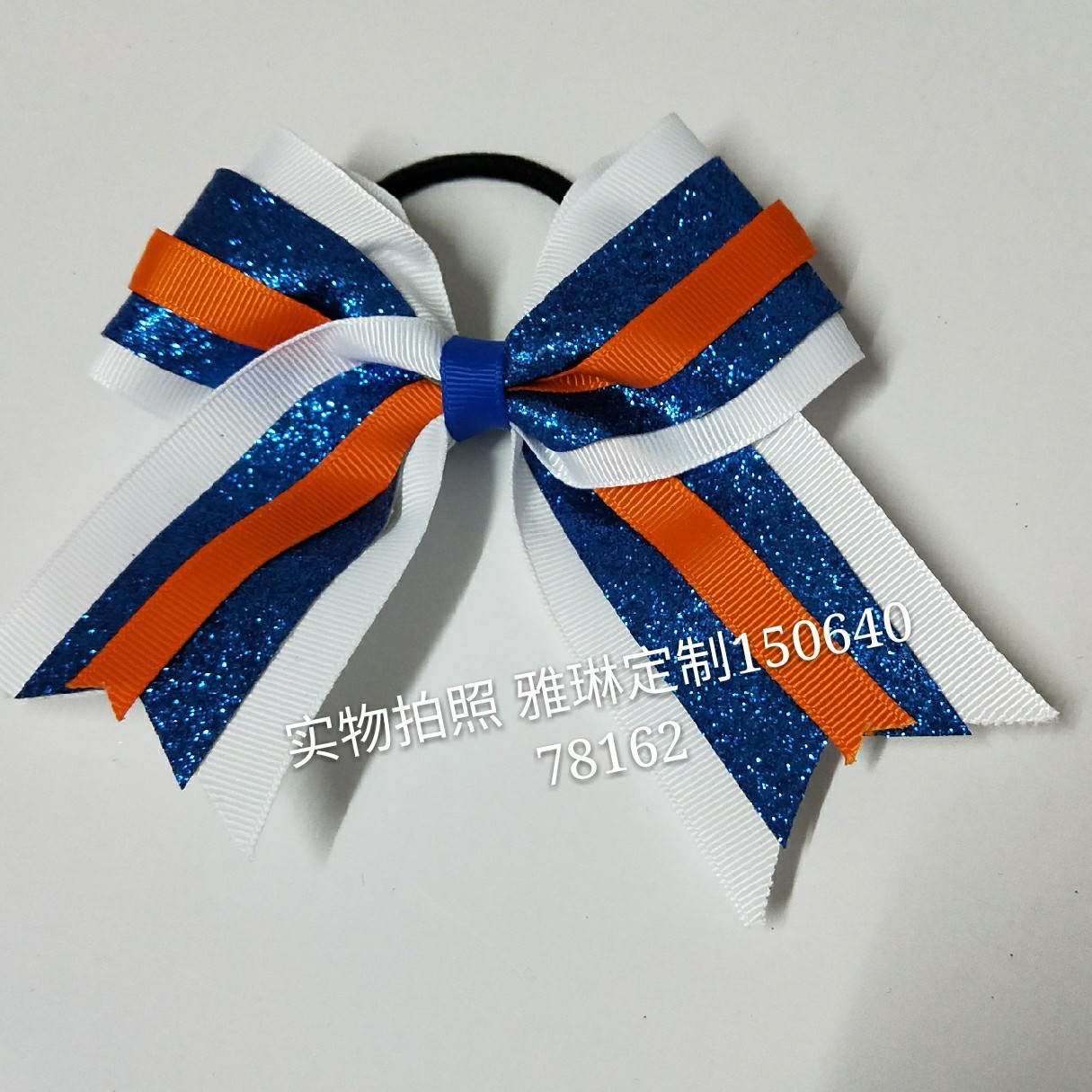 专业定制】啦啦操头饰蝴蝶结团体表演大课间饰品yl2018832