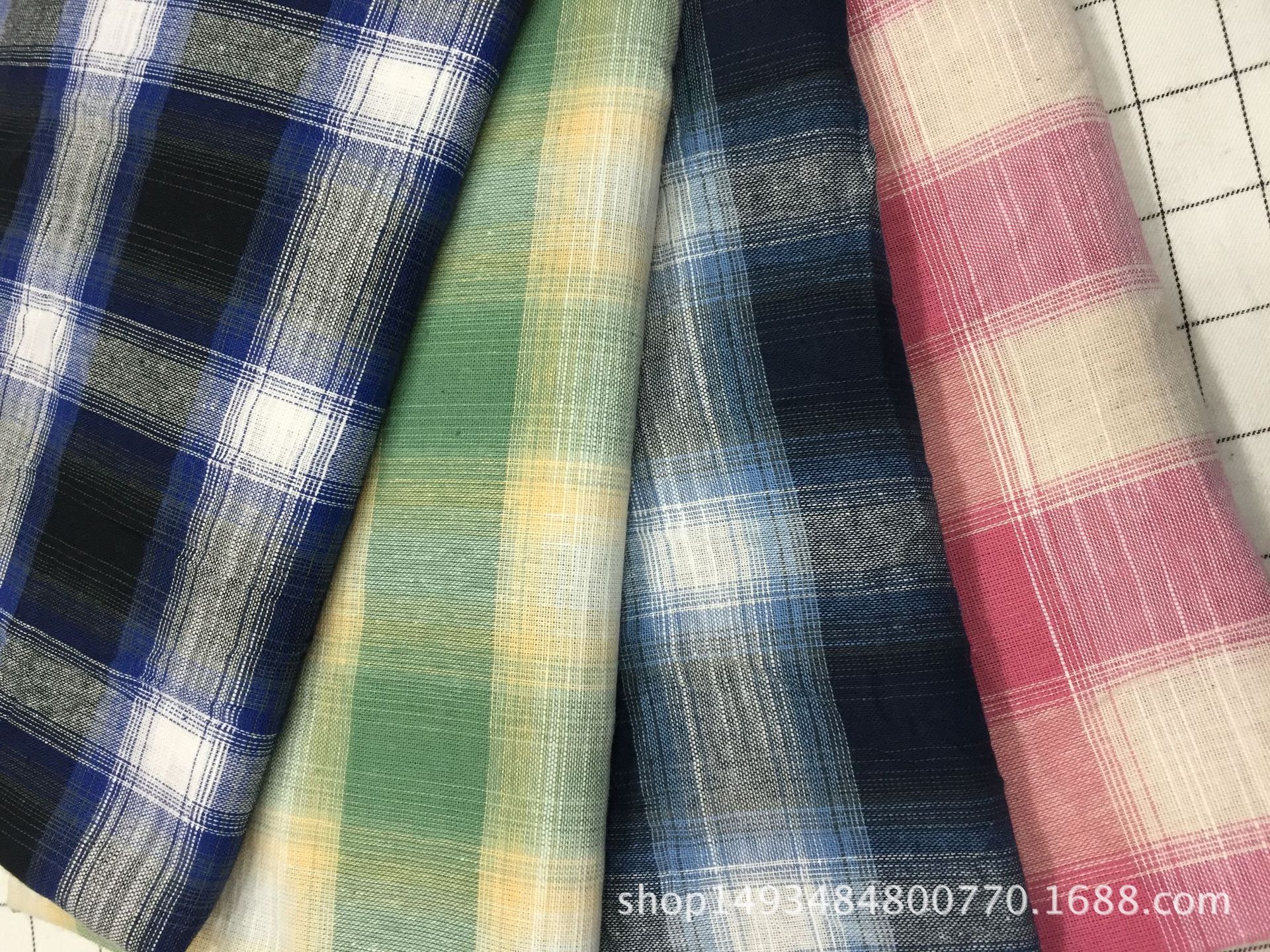 春季新款薄料色织衬衫面料防晒衣面料均可现货供应