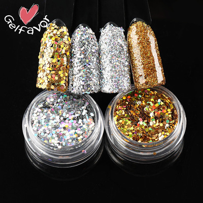 Nail Sequins Laser Flash #10.2mm Laser Silver Nail Jewelry