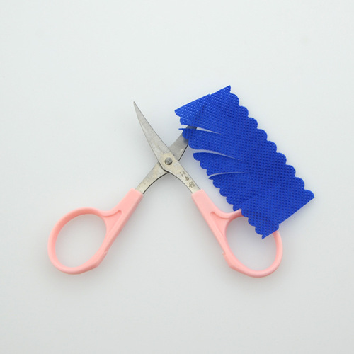Wang Wuquan tilted head scissors 3.5 inches 4.5 inches large handmade elbow scissors curved embroidery small scissors