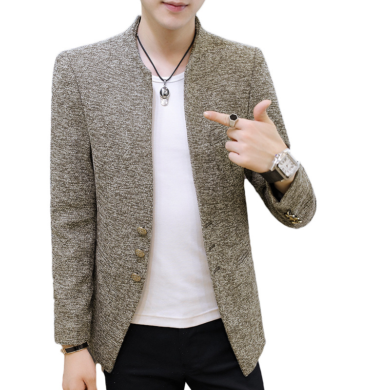 小さいスーツの男性のカジュアルな個性は身を修めて格好が良い潮流の韓国版の青年の秋の上着の2018新型のスーツの男性服を着ます。