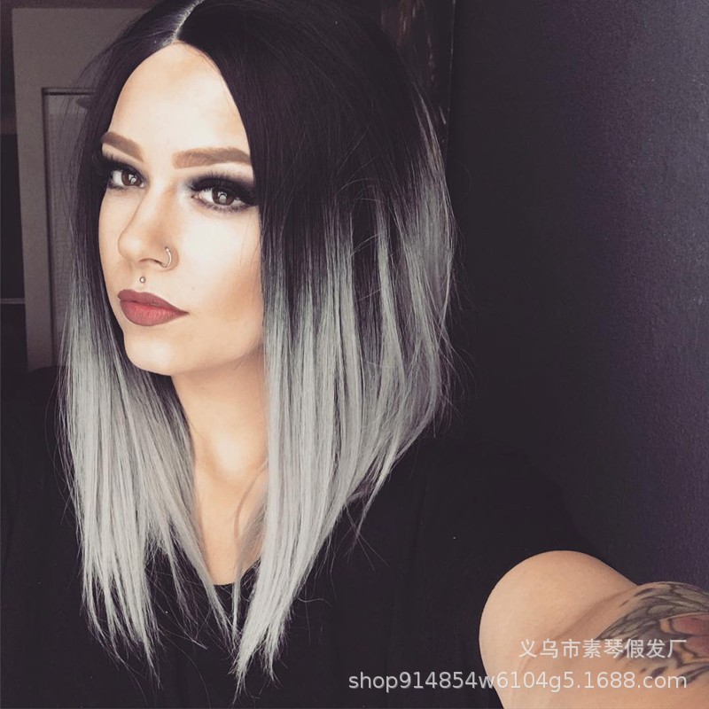 Europe And America Dyed Wig Female Bobo Head Wholesale display picture 1