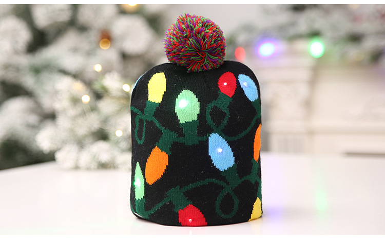 Knitted LED Christmas Hat - Color Variation 3