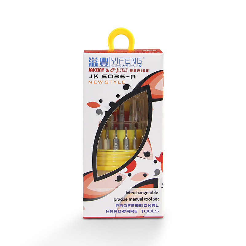 JK-6036a宝塔型多功能组合批头螺丝刀套装 家用维修便携式工具OEM