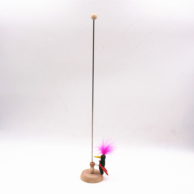 木質啄木鳥單鳥立體帶翅膀休閑解壓DIY兒童動手動腦智力開發批發