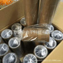 棕色铁氟龙胶带 咖啡色特氟龙高温胶布 高频热合机玻璃纤维布胶带