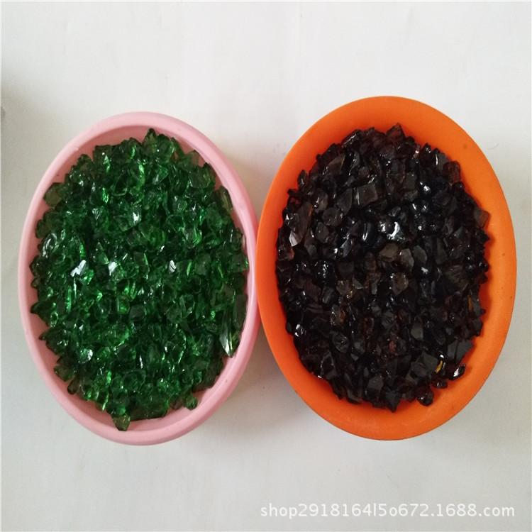 彩色玻璃颗粒 钴蓝 大红色 玻璃微珠 玻璃颗粒 白色石英石