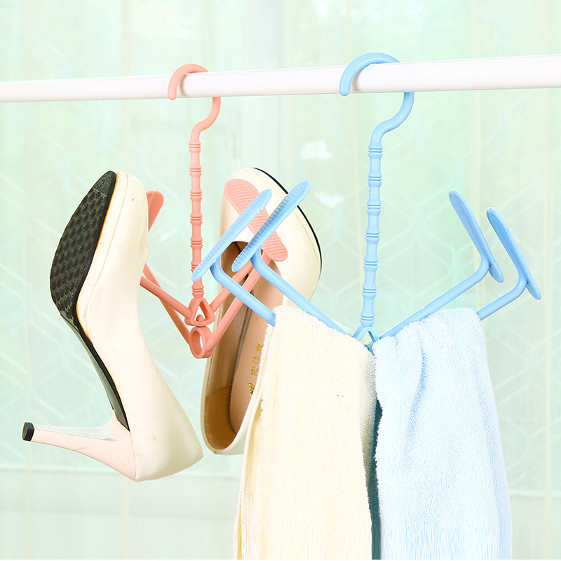 高品质 创意多功能活动式晒鞋架/晾鞋架 塑料活动式魔术鞋架批发