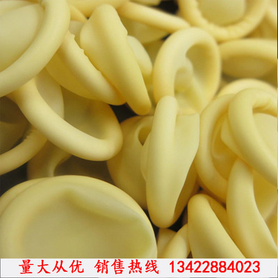 乳胶防静电白色黄色橙色微电子医药一次性手指套无尘防滑美容美甲