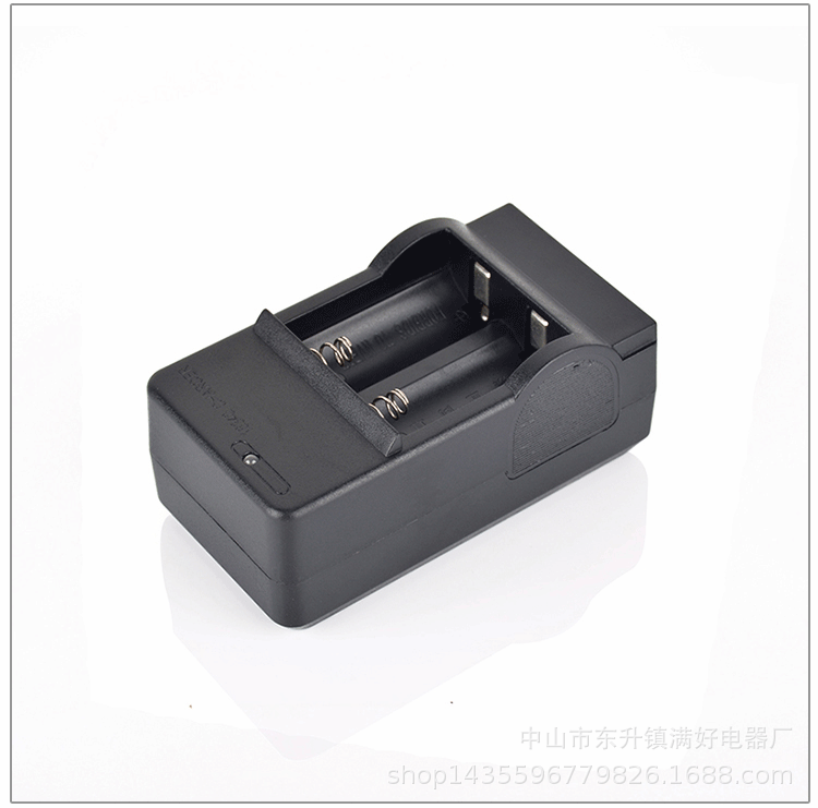 厂家直销16340锂电池充电器 双槽智能充满自停 16340充电器双充