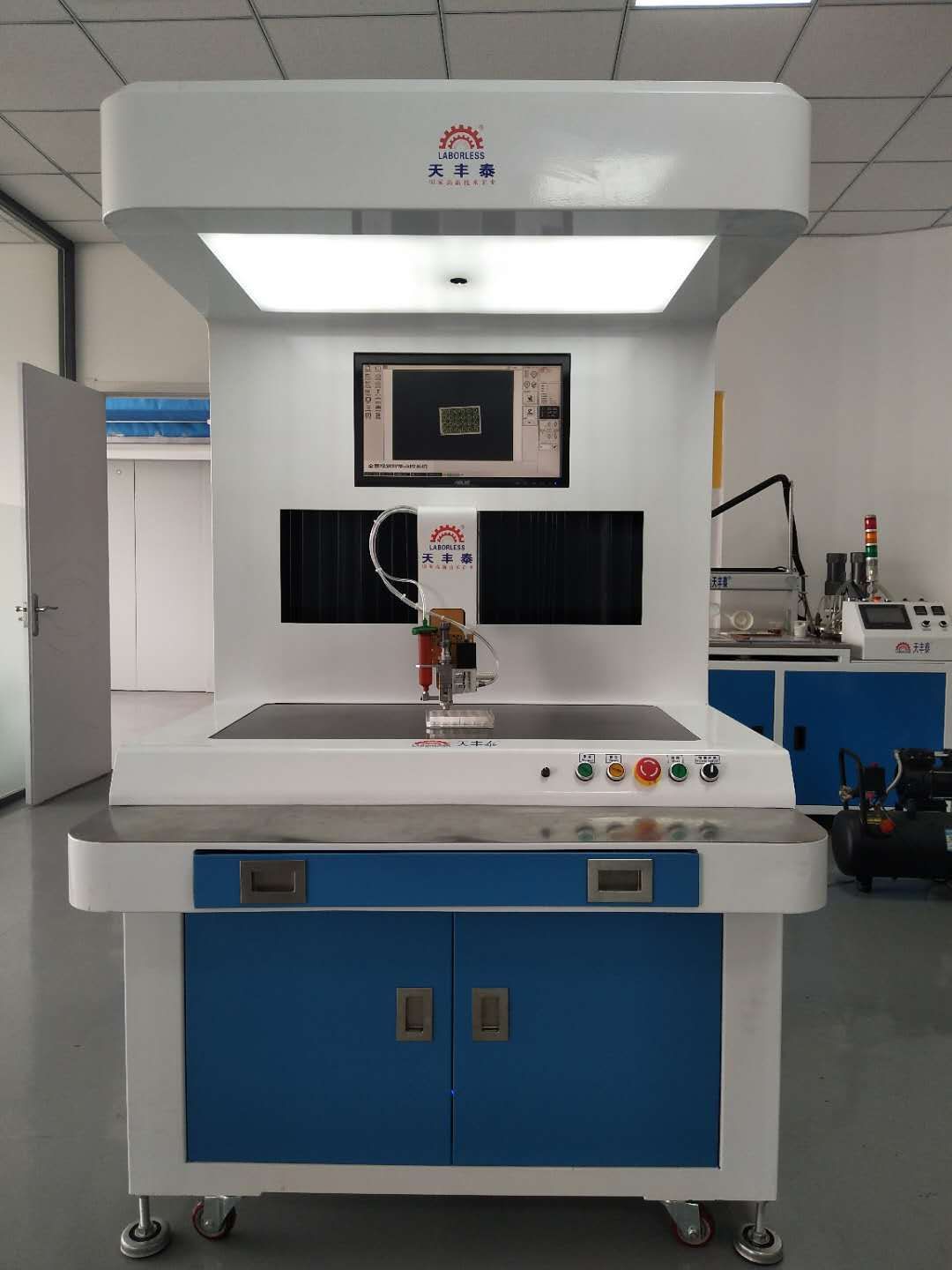 视觉点胶机屏幕开启