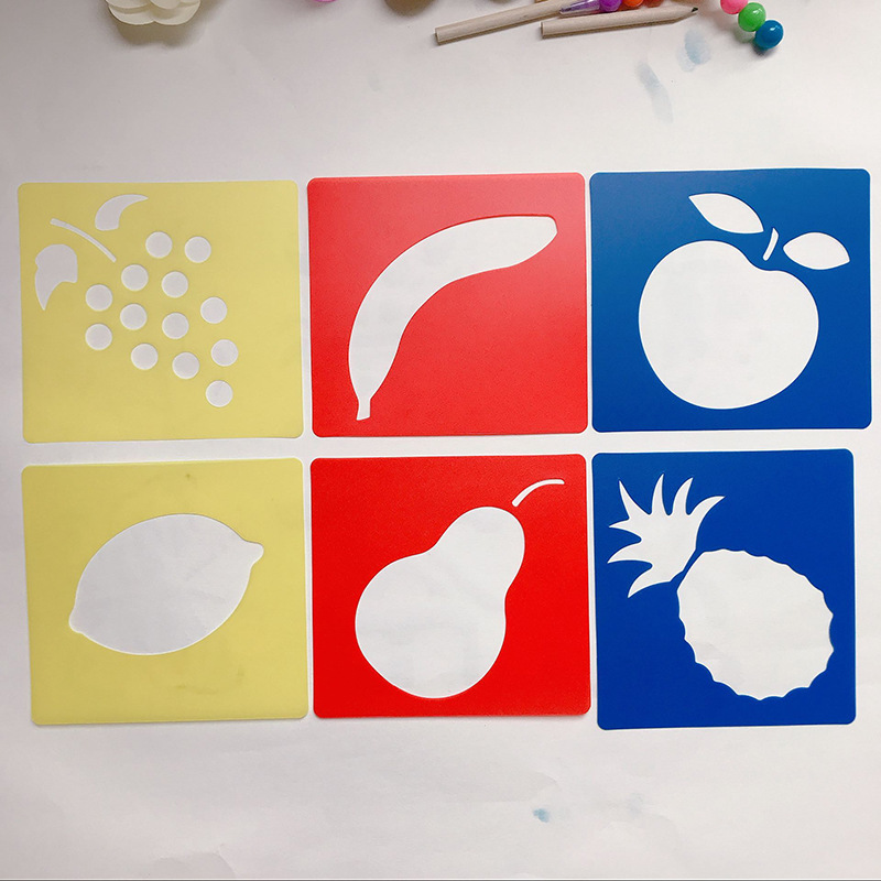 kids stencils apple
