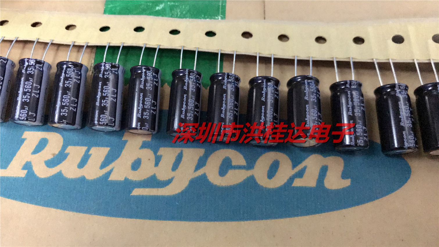 Rubycon红宝石电解电容35V560UF 10X20 105度 ZLJ长寿命560UF35V