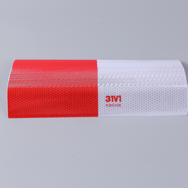 货车三轮车车身反光条汽车车身反光贴年审专用红白警示标识