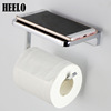 Black copper bathroom toilet tissue rack simple European -style hotel thickened roll shelf creative kitchen restaurant household