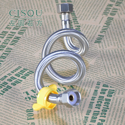 304 stainless steel explosion-proof single cold water faucet water inlet hose toilet water heater double head water metal braided pipe