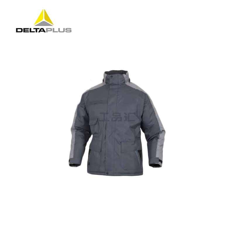 代尔塔 PU涂层牛津涤纶特寒风衣-50度；405423-灰色-M