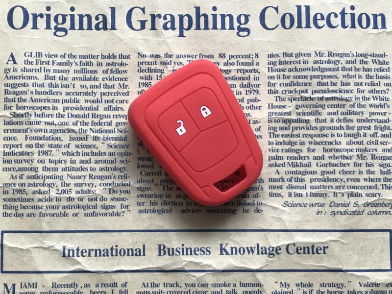 Suitable for Chevrolet Aveo Cruze Silicone Key Case Straight Type Special Car Remote Control Protective Cover Buckle