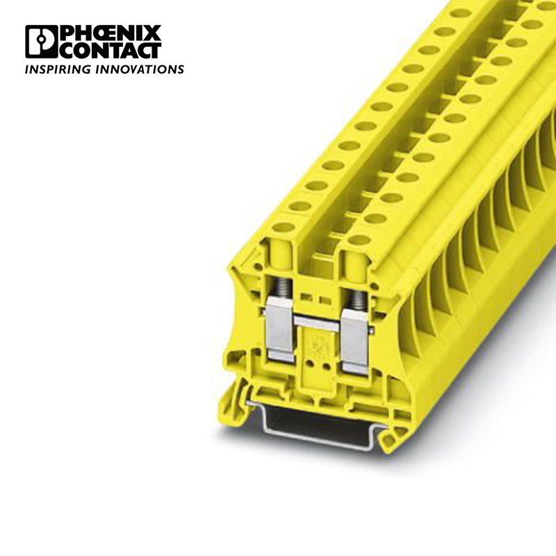 菲尼克斯 螺钉黄色直通式接线端子-UT 10 YE-3046294-50 一包50个