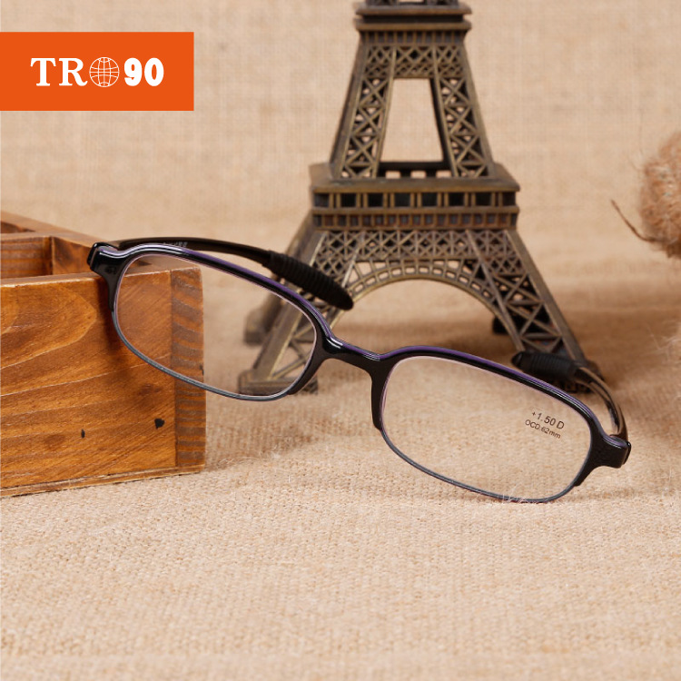 two-color fashionable ultra light handheld glasses for men and women
