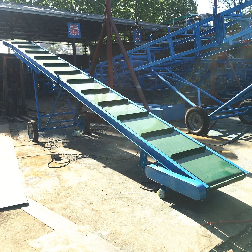 搅拌站散沙带式输送机 可移动物流爬坡皮带装车输送机 皮带输送机