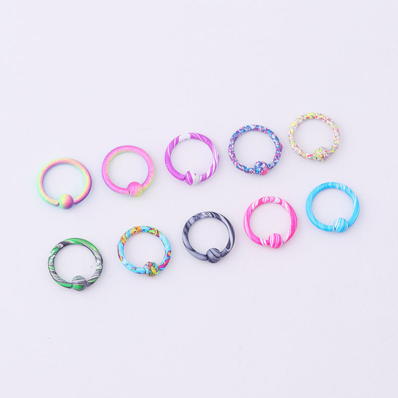 10-color Paint Water Pattern Multi-purpose Ring display picture 6