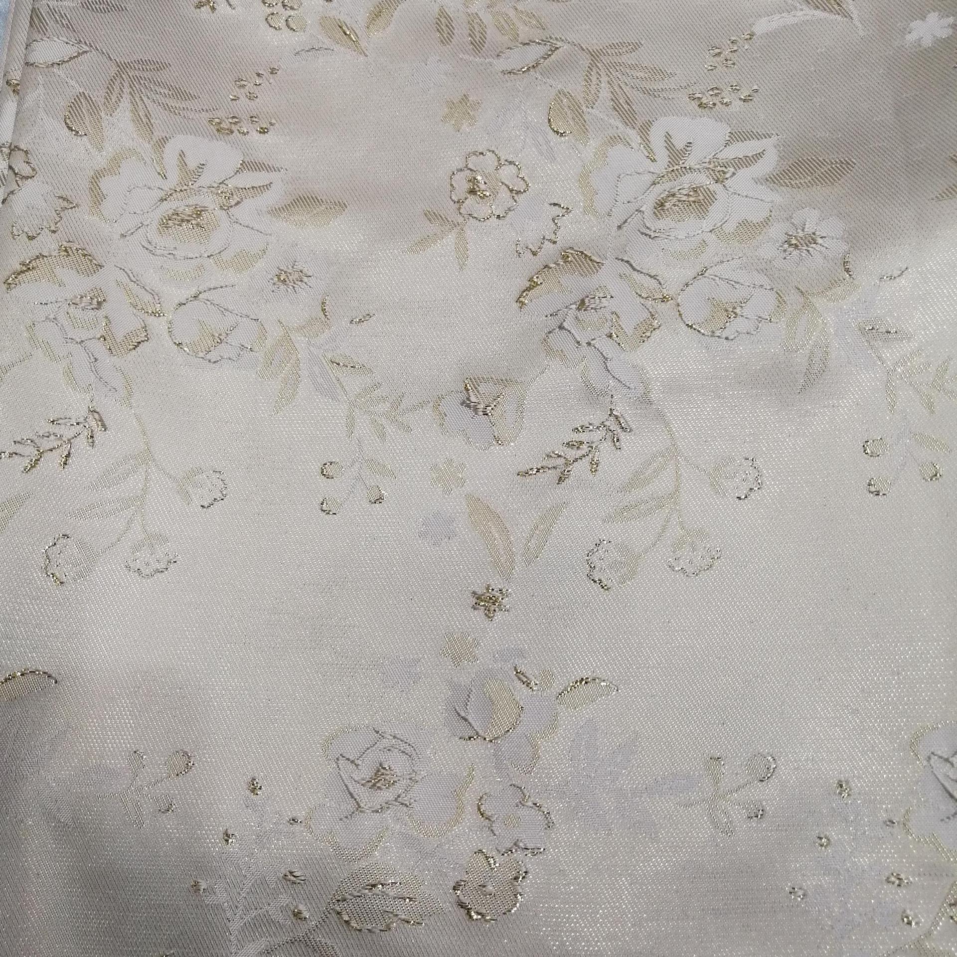 色织金银丝秋冬款时尚提花面料童装礼服连衣裙鞋料箱包抱枕