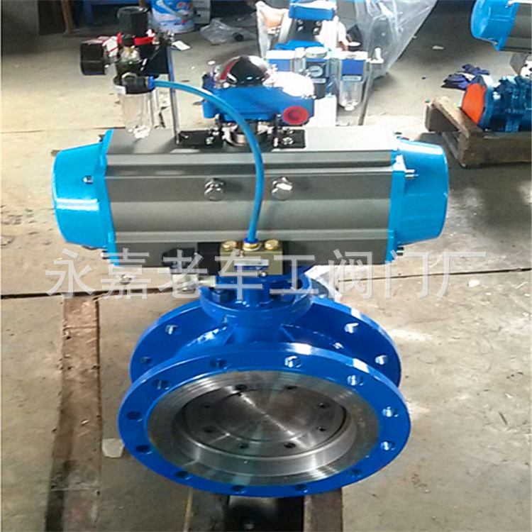 铸钢耐高温蝶阀 法兰蝶阀 D641H-16 气动硬密封蝶阀 DN400
