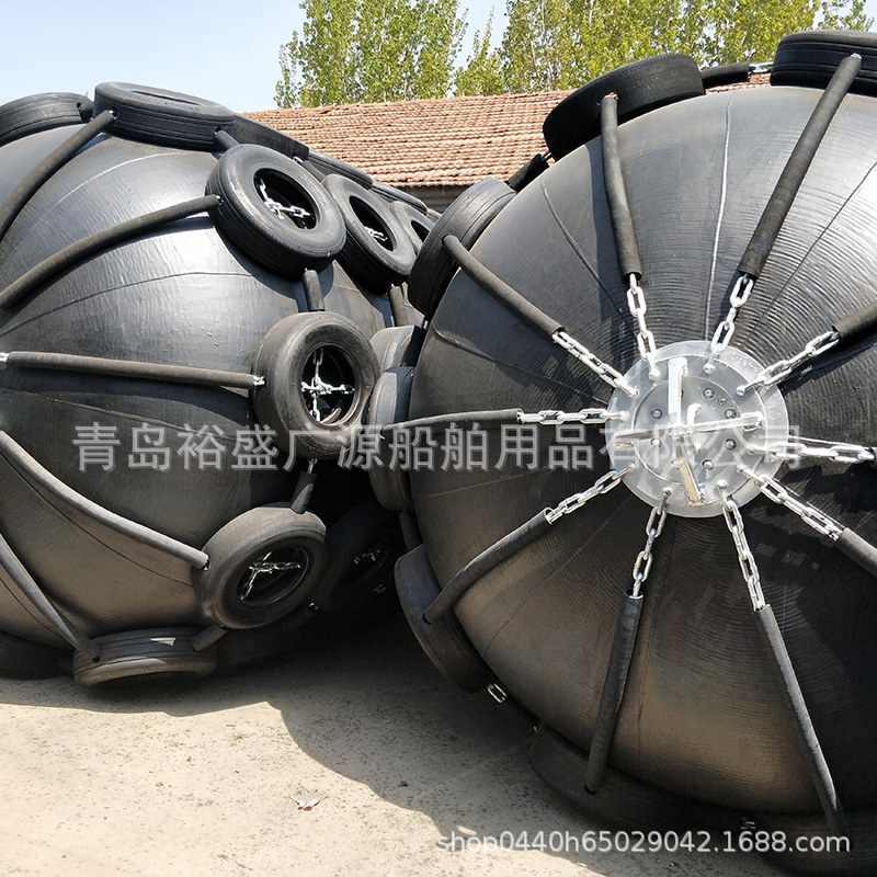 码头防撞护舷 橡胶充气靠球 船舶停泊保护护舷