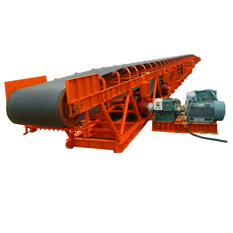 山东济宁皮带上料机 煤炭流水线皮带输送机 大倾角装车皮带机