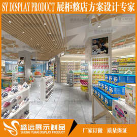 亲亲童鞋/童装展柜/童装展柜设计/童装高柜定做/童装中岛架图片