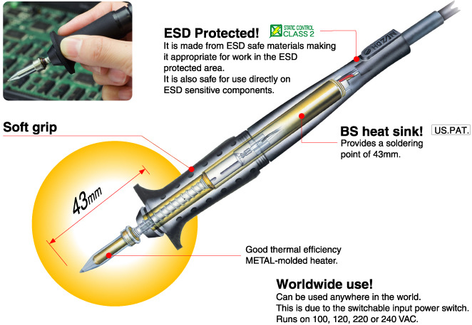 日本宝山HOZAN 烙铁手柄HS-35-18