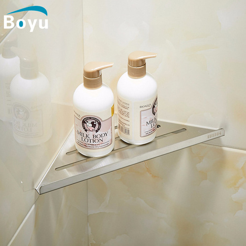 304 stainless steel bathroom tripod bathroom shower gel storage rack shower room corner basket kitchen storage rack