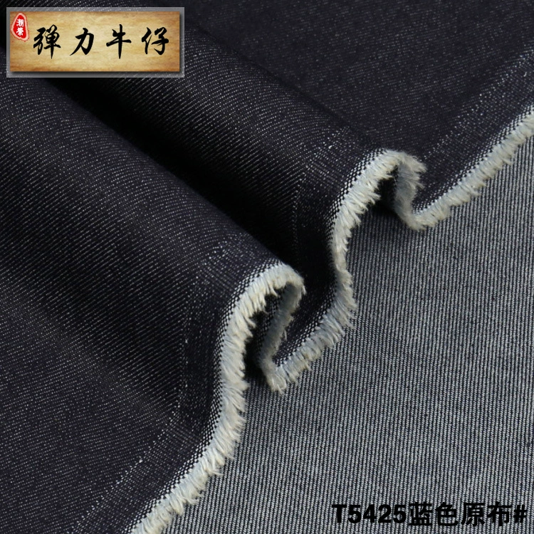 9.4oz elastic 10+10 cotton bomb bamboo sloping denim fabric gray denim cloth T5425