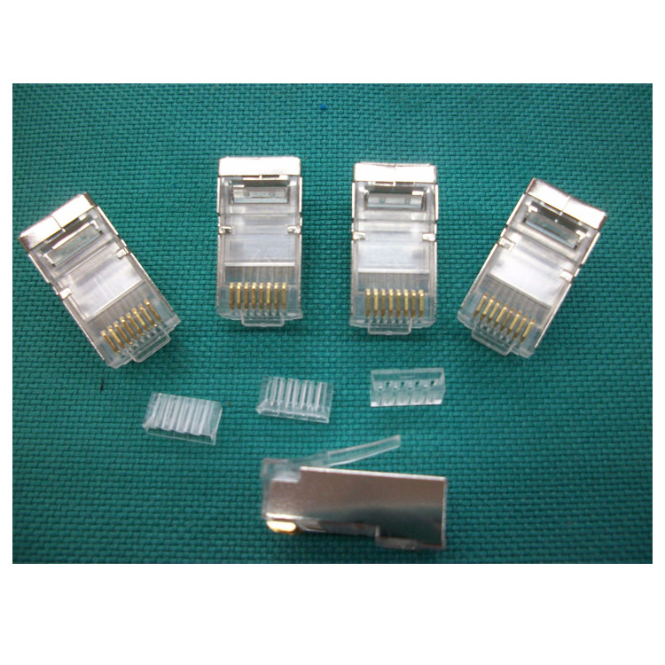 厂家供应6P6C电话水晶头 6芯电话线水晶头RJ12塑胶水晶头