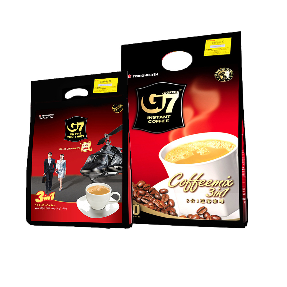 进口中原G7咖啡原味800g三合一速溶咖啡50包提神黑咖啡越南版