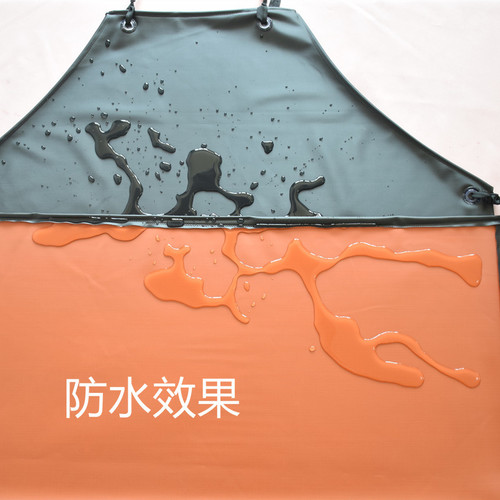 pvc waterproof apron oil-proof acid and alkali resistant thickened wear-resistant industrial apron overalls apron waist sleeve apron wholesale