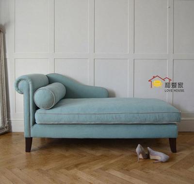 美式布艺贵妃椅躺椅客厅阳台北欧简约现代美人靠沙发贵妃榻可拆洗|ru