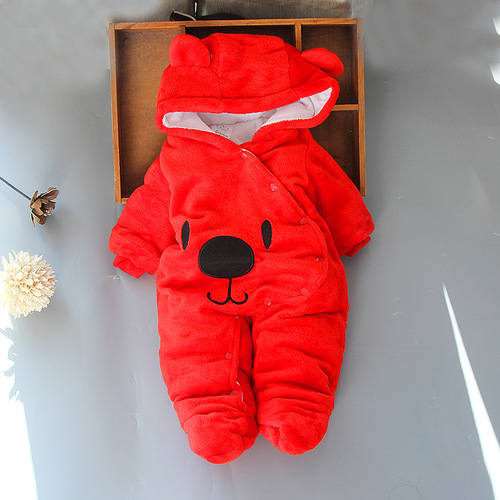 Baby onesies autumn and winter crawling clothes newborn clothes men and women baby winter clothes thickened spring and autumn outer wear Internet celebrity