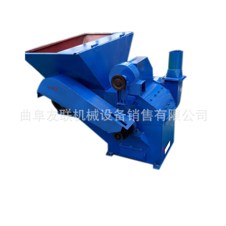 自动进料玉米秸秆打糠机 牛羊饲料加工粉碎机 锤片式秸杆打糠机36