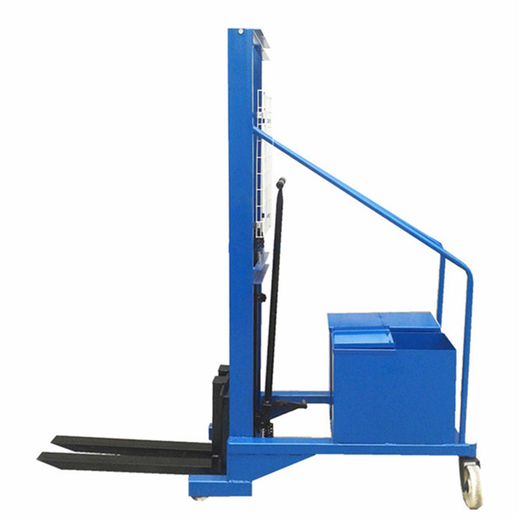 手动液压配重车 后配重式堆高车 无腿式液压升高车