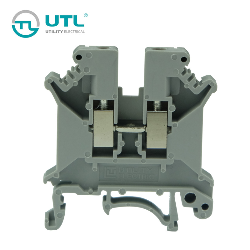 尤提乐JUT1-4电线连接器UK系列铜接线端子排阻燃V0端子排厂直销