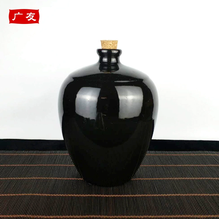 Керамическая винная бутылка 2 кг черный глазурованный светлый алтарь белый винный бутылка желтое винный бутылка ретро винный горшок Исин керамический винный алтарь