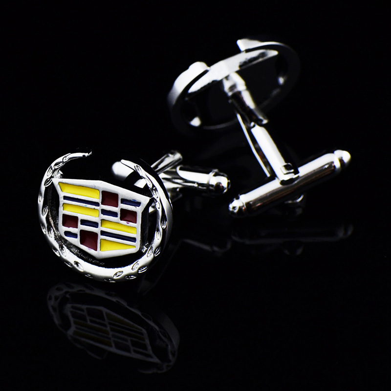 INBO color-shaped enamel car logo cufflinks in stock men's French button 872cufflinks/991489