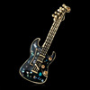 Fashionable retro universal guitar suitable for men and women, brooch, musical instruments lapel pin, British style