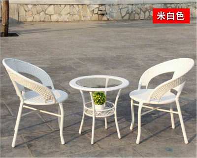.Wicker chair chair Three outdoors tea table balcony leisure time weave Tables and chairs tea table chair Wicker chair